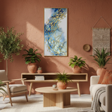 Golden Fish Symphony Abstract Framed Wall Art