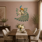 Gorgeous Large Peacock Wall Clock - Fansee Australia