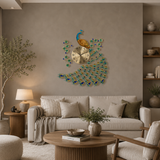 Gorgeous Large Peacock Wall Clock - Fansee Australia