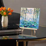 Water Lily Textured Art Kit – Monet-Inspired DIY Gift Box with Easel