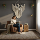 Extra Large Handmade Bohemian Macrame Tassel Wall Hanging