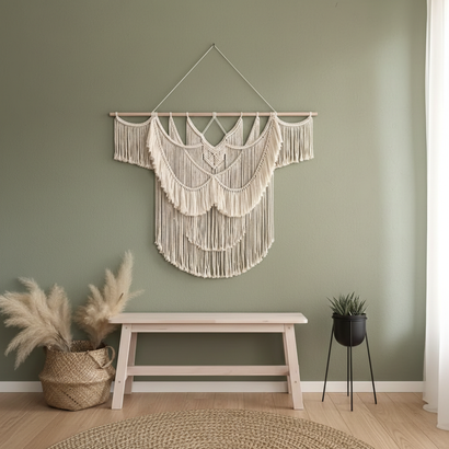 BohemianBreeze: Large Macrame Wall Art