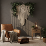 Large Handwoven Boho Macrame Wall Hanging Art Tapestry