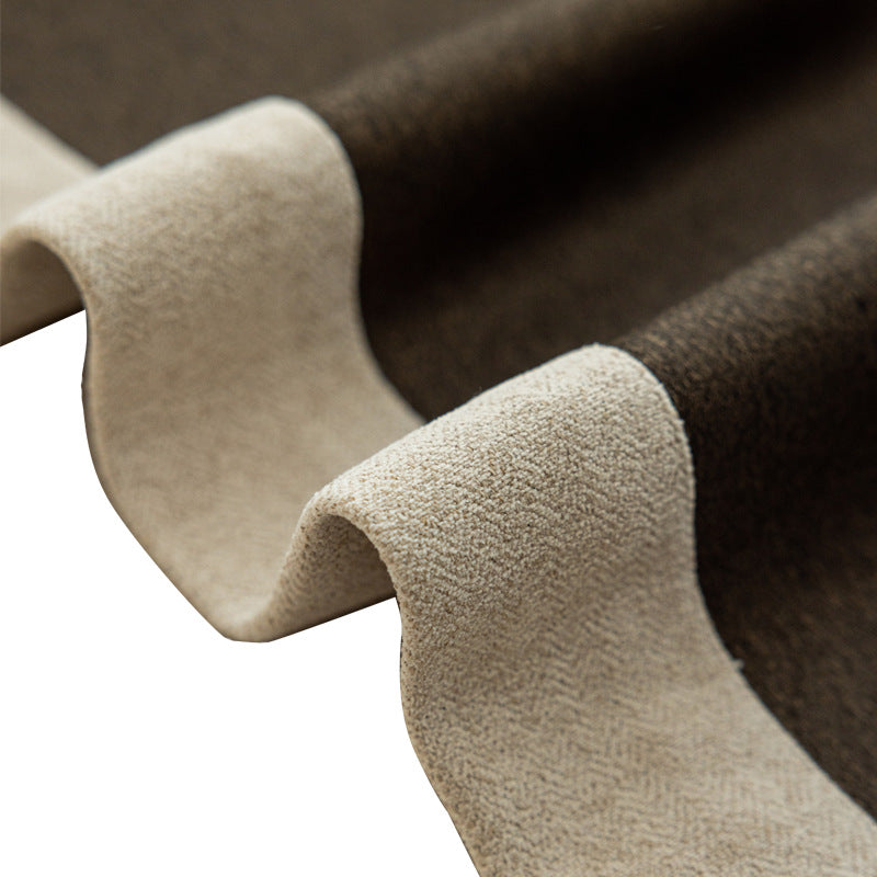 Étoffe Luxe Chenille Curtain Panel – Cream Beige Room-Darkening Drapery