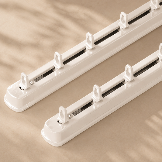 Premium Extendable S-Fold & Wave Fold Curtain Track (226–370cm)
