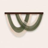 Sage Cascade Fibre Wall Art – Oversized Handwoven Macrame Hanging