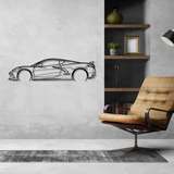 High-Performance Car Silhouette Metal Wall Art