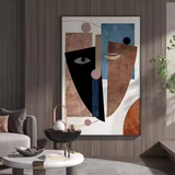 Cubist Reflections: Modern Abstract Art Painting