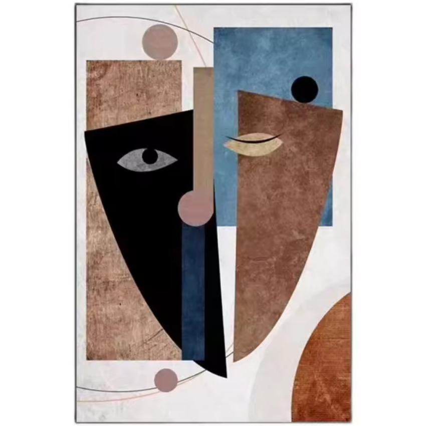 Cubist Reflections: Modern Abstract Art Painting