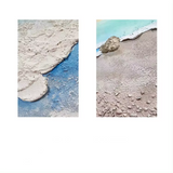 Coastal Calm – Waves and Sands: triptych Handmade Painting