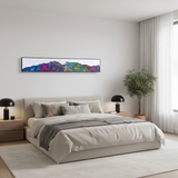 The Kimberley Peaks – Vibrant Wilderness Hand Painted Artwork (25x150cm)