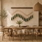 Verdant Tassel Fibre Wall Art – Handwoven Boho Beaded Hanging