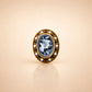 Elegant floral cameo brooch with pearl accents, vintage-style home décor accessory