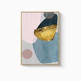 Abstract Gold Foil Wall Art Prints - Set of 3 (50x70cm) - Fansee Australia