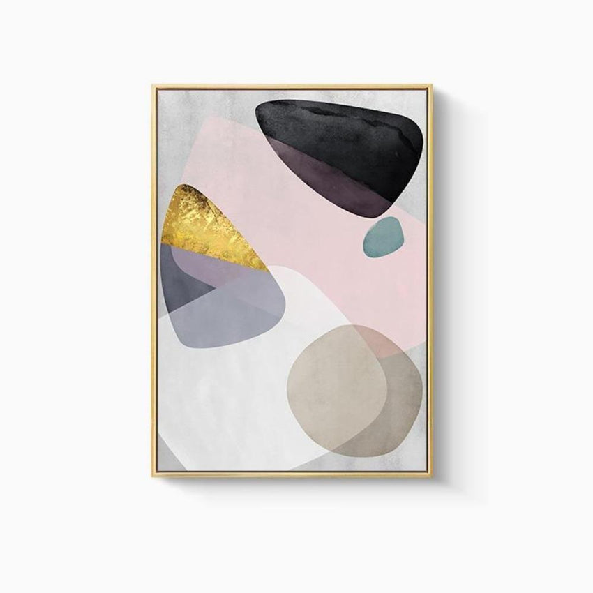 Abstract Gold Foil Wall Art Prints - Set of 3 (50x70cm) - Fansee Australia