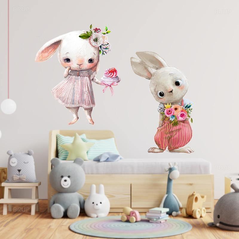 Adorable Bunnies Wall Stickers - Fansee Australia