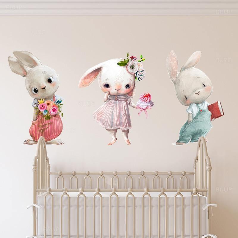 Adorable Bunnies Wall Stickers - Fansee Australia