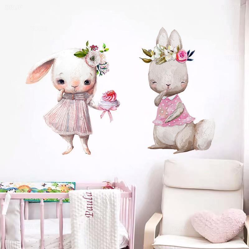 Adorable Bunnies Wall Stickers - Fansee Australia