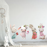 Adorable Bunnies Wall Stickers - Fansee Australia