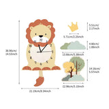 Adorable Lion Silent Nursery Room Wall Clock - Fansee Australia