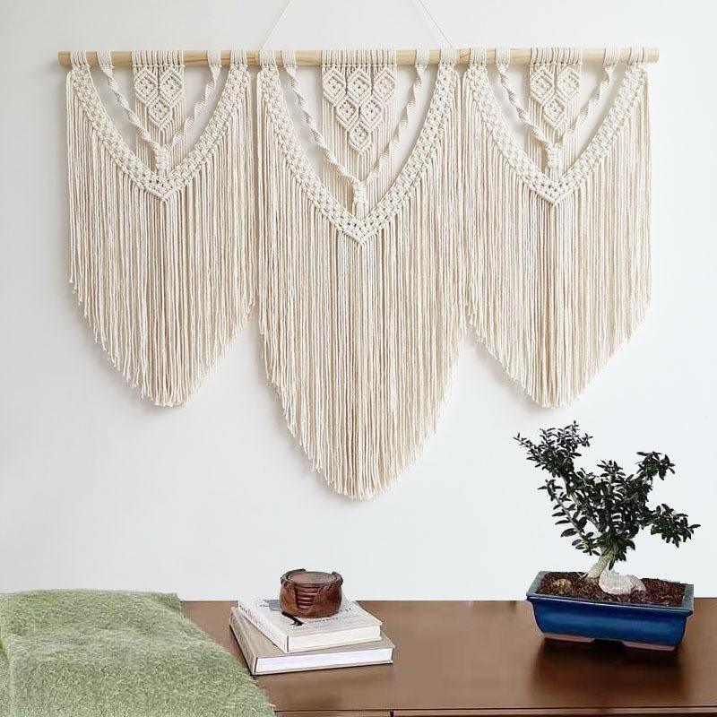 Aesthetically Handmade Wooden Extra Large Macrame Wall Hanging Tapestry - Fansee Australia