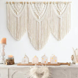 Aesthetically Handmade Wooden Extra Large Macrame Wall Hanging Tapestry - Fansee Australia