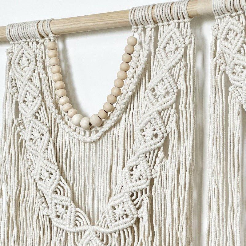 Aesthetically Handmade Wooden Extra Large Macrame Wall Hanging Tapestry - Fansee Australia