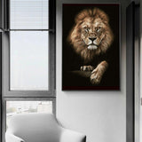 African Lion Wall Art Print (70x100cm) - Fansee Australia