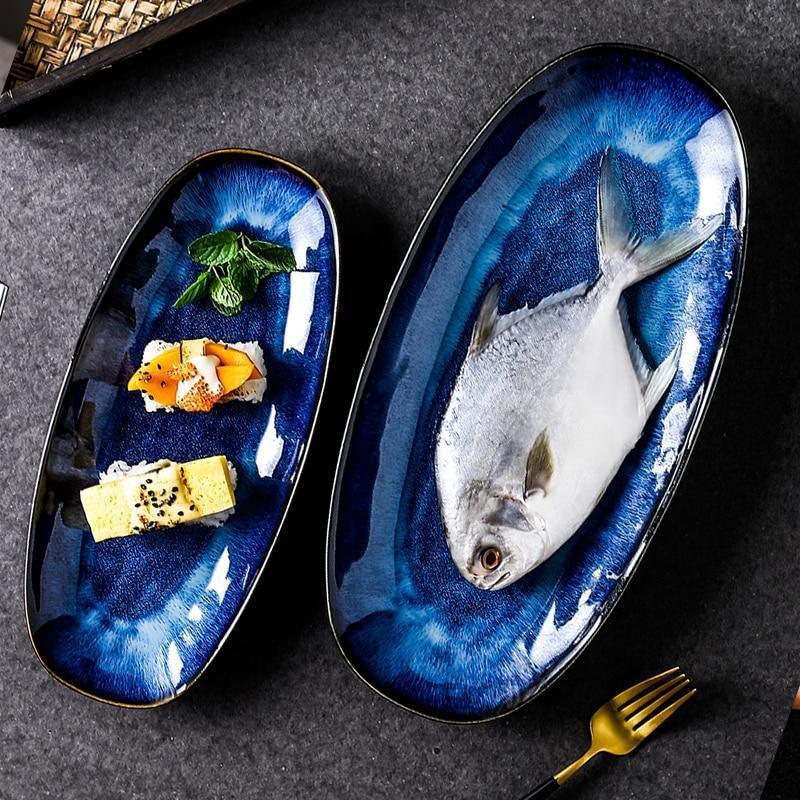 Artisan Large Serving Plate Fish Plate (28.3cm - 2 Pcs Set) - Fansee Australia