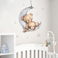 Bear Sleeping On The Moon Wall Stickers - Fansee Australia