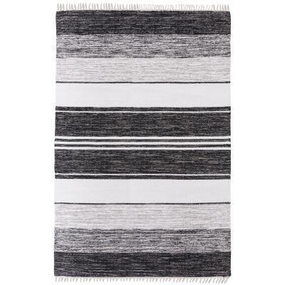 Black Handmade Large Rug - Fansee Australia