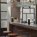 Black Minimalist Table Lamp -LED USB Dimmable - Fansee Australia