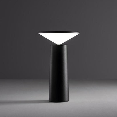 Black Minimalist Table Lamp - LED USB Dimmable - Fansee Australia