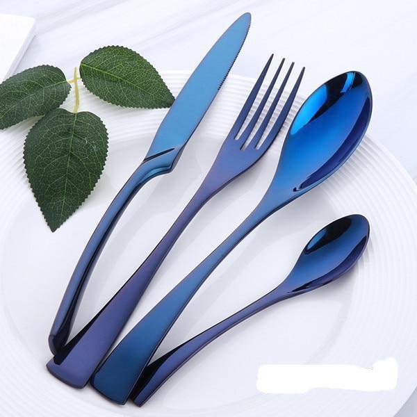 Blue Cutlery Set (16 Piece Set) - Fansee Australia