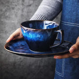 Blue Handmade Tea Cup Set (Mug Set of 2) - Fansee Australia