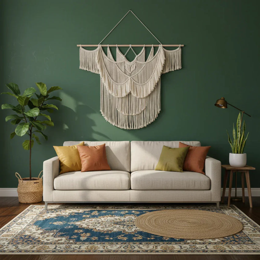 BohemianBreeze: Large Macrame Wall Art