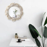 Boho Chic Macrame Round Wall Mirror - Fansee Australia