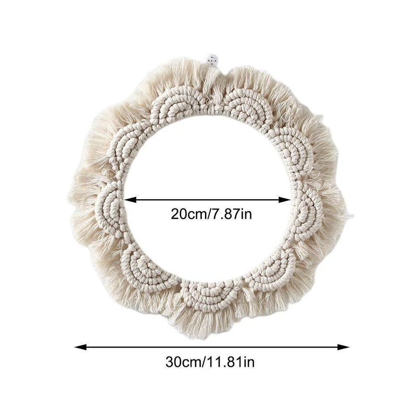 Boho Chic Macrame Round Wall Mirror - Fansee Australia