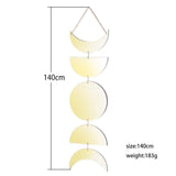 Boho Style Acrylic Gold Colour Moon Phase Garland Wall Art - Fansee Australia