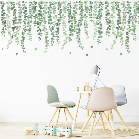 Breathtaking Green Leaves Wall Stickers - Fansee Australia