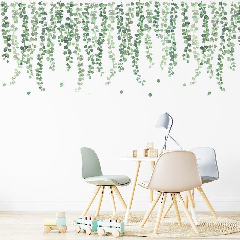 Breathtaking Green Leaves Wall Stickers - Fansee Australia
