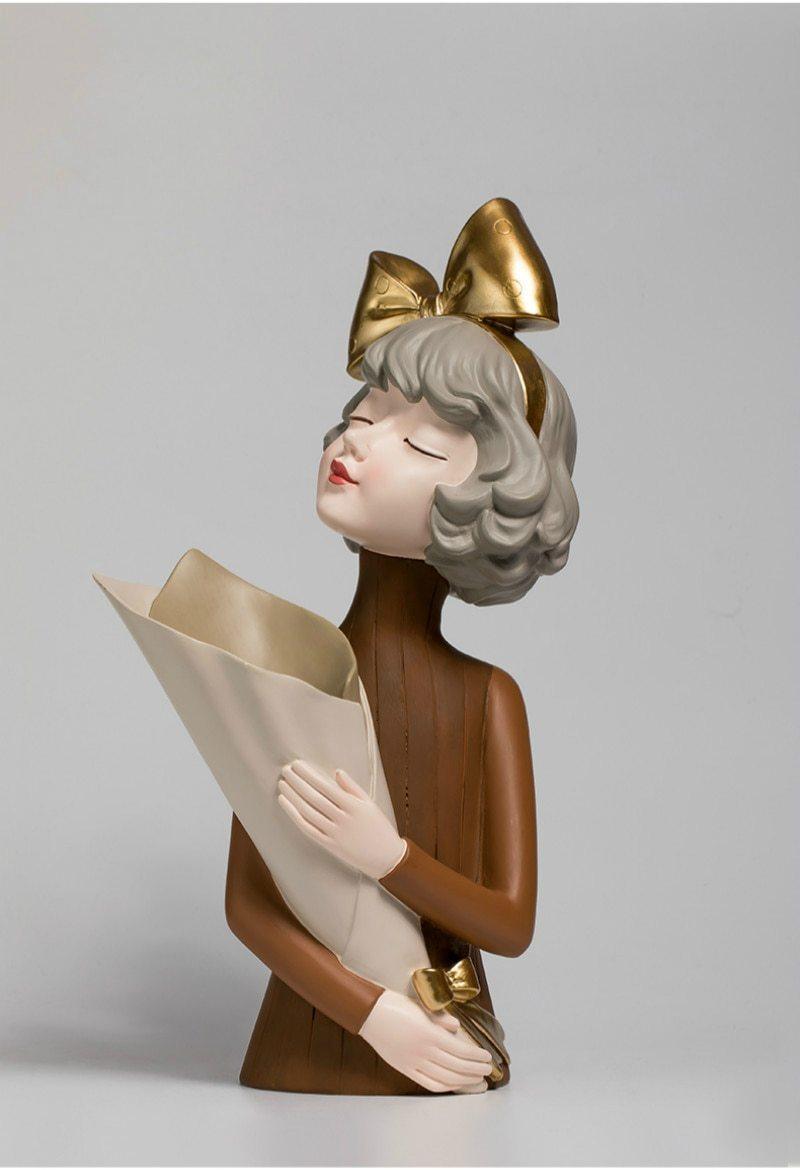 Brown Pretty Girl Vase - Fansee Australia