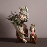 Brown Pretty Girl Vase - Fansee Australia