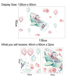 Bunny Flying Aeroplane Wall Stickers - Fansee Australia