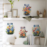 Butterfly Bliss Flower Vase Wall stickers - Fansee Australia