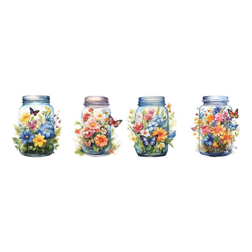 Butterfly Bliss Flower Vase Wall stickers - Fansee Australia