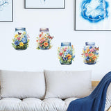 Butterfly Bliss Flower Vase Wall stickers - Fansee Australia