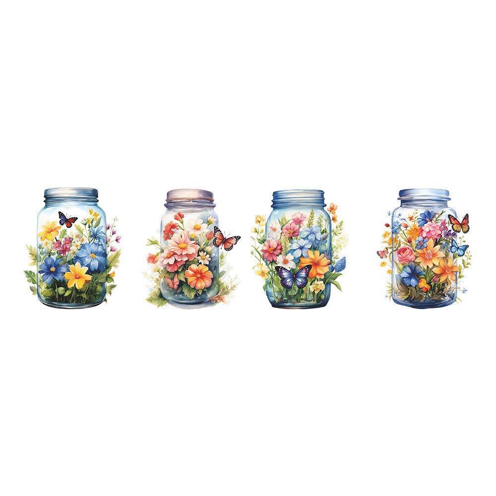 Butterfly Bliss Flower Vase Wall stickers - Fansee Australia