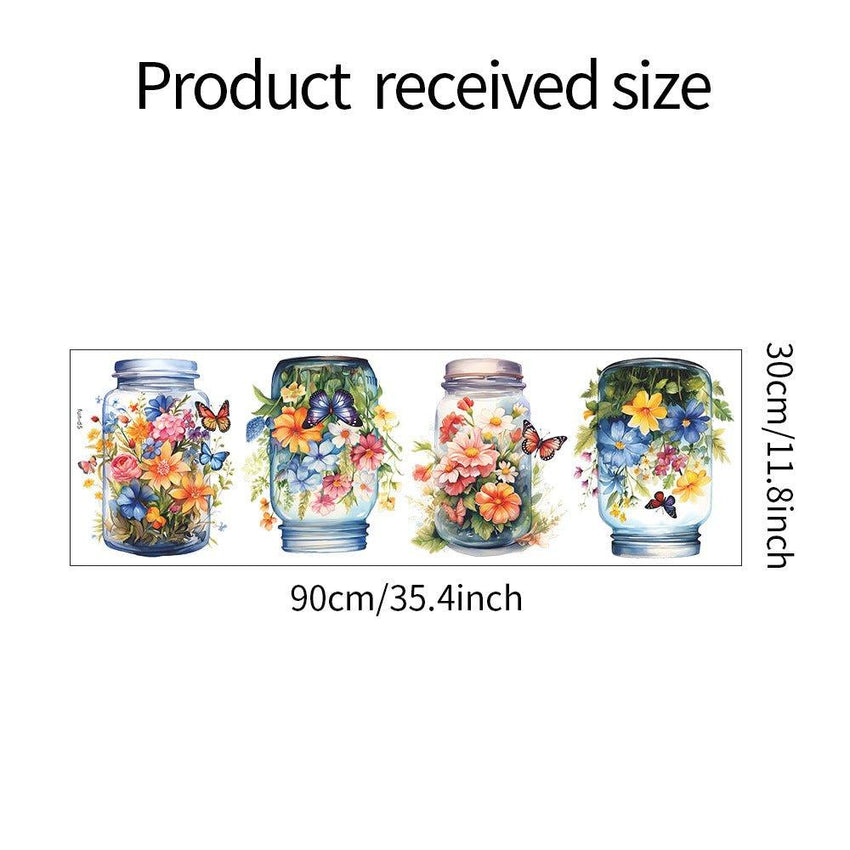 Butterfly Bliss Flower Vase Wall stickers - Fansee Australia