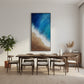 Cerulean Shore: Hand-Painted Coastal Abstract Oil Painting (60x120cm)